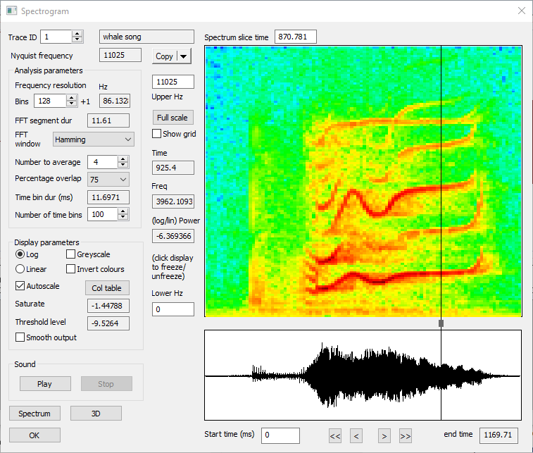 killer whale spectrogram